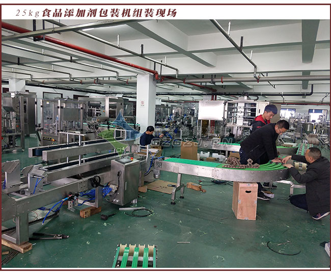 25kg食品添加劑包裝機(jī)組裝現(xiàn)場